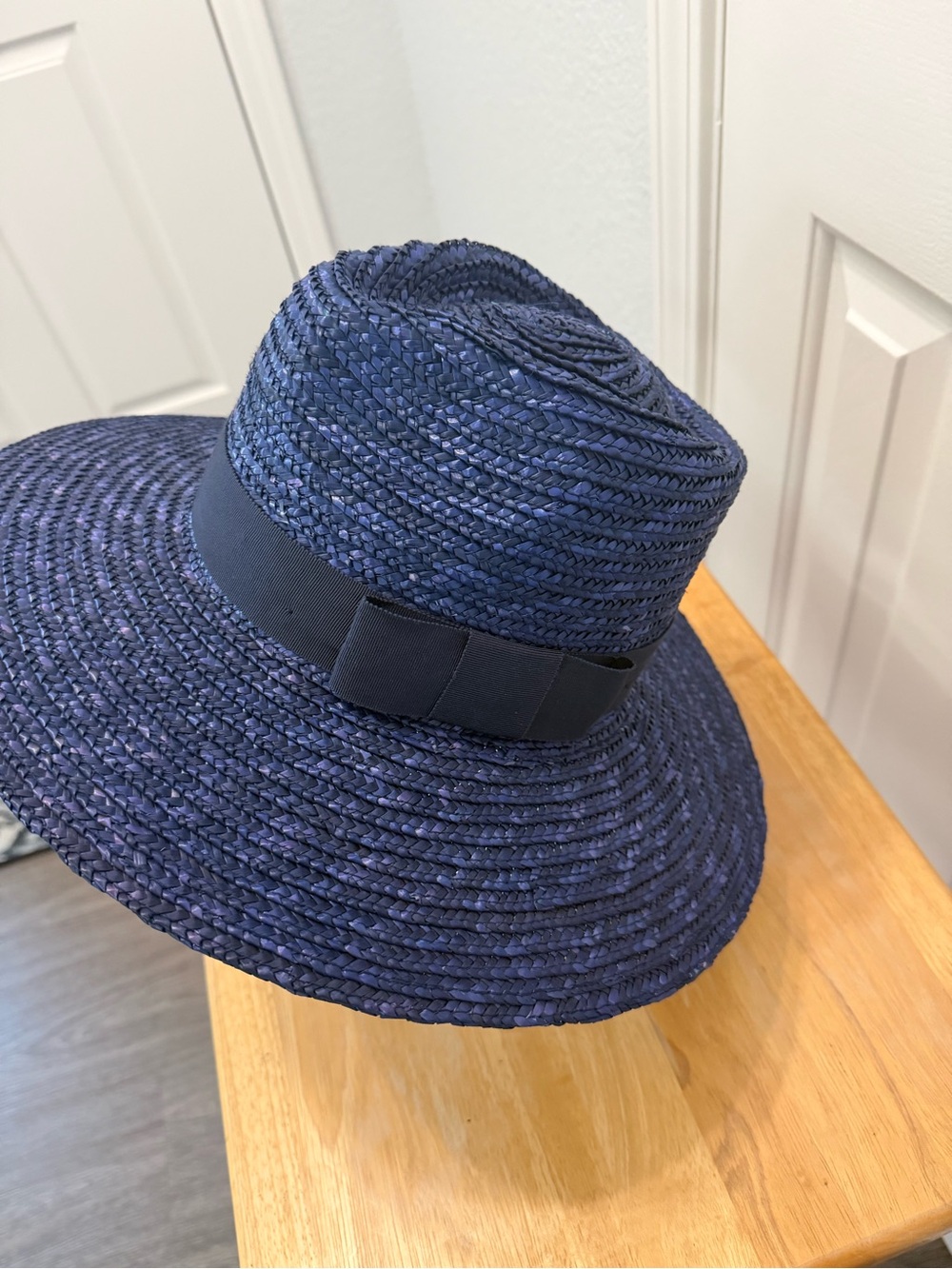 Brixton Straw Hat - Navy Blue - Picture 5 of 7